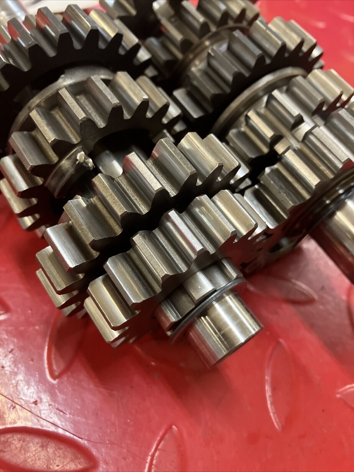 Honda CR250R 1984 transmission mainshaft countershaft main counter shaft gear