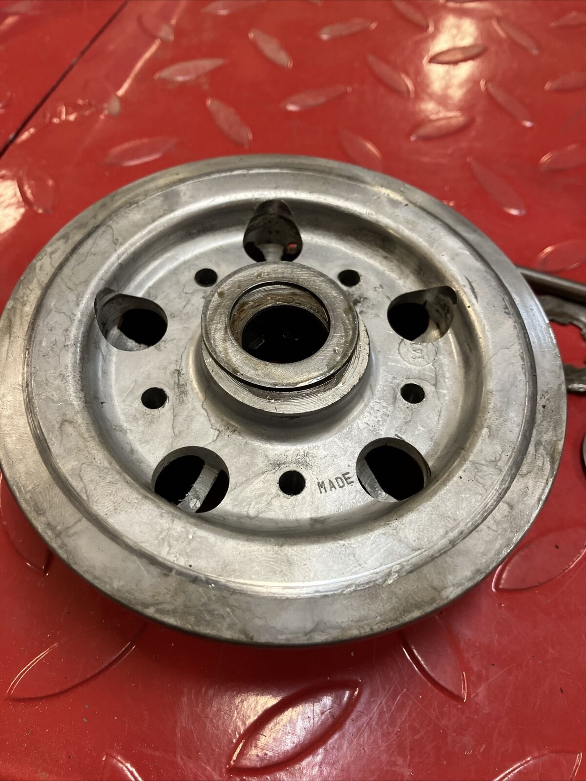 Suzuki RM125 1985 complete clutch basket hub pressure plate 1984 21200-14103 2