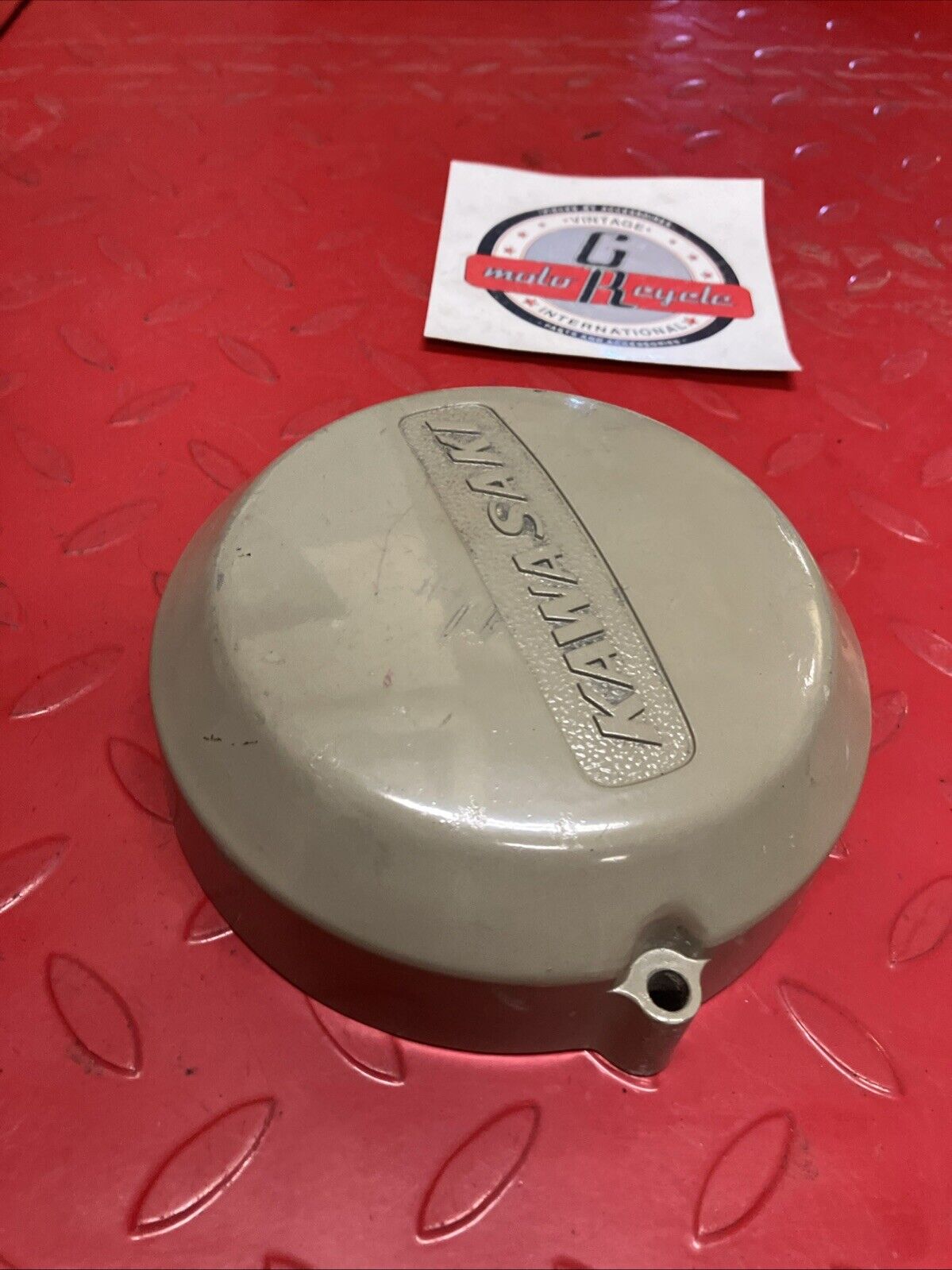 Kawasaki H1 H2 S1 S2 S3 KH250 KH400 Left crankcase cover point breaker cap U6