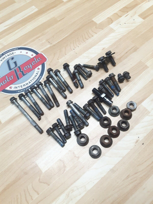 Kawasaki KX125 1986 motor engine cylinder crankcase cover hardware bolt nut misc