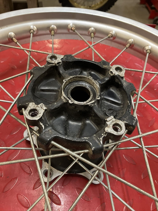Honda XR250R 1991 rear wheel hub rim VERY NICE 1990 1992 1993 1994