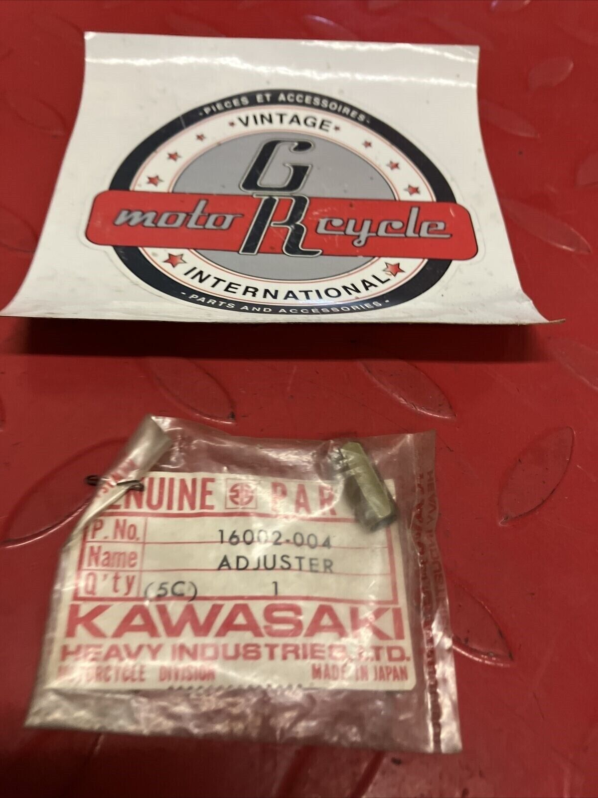 NOS KAWASAKI THROTTLE CABLE ADJUSTER 16002-004 K17