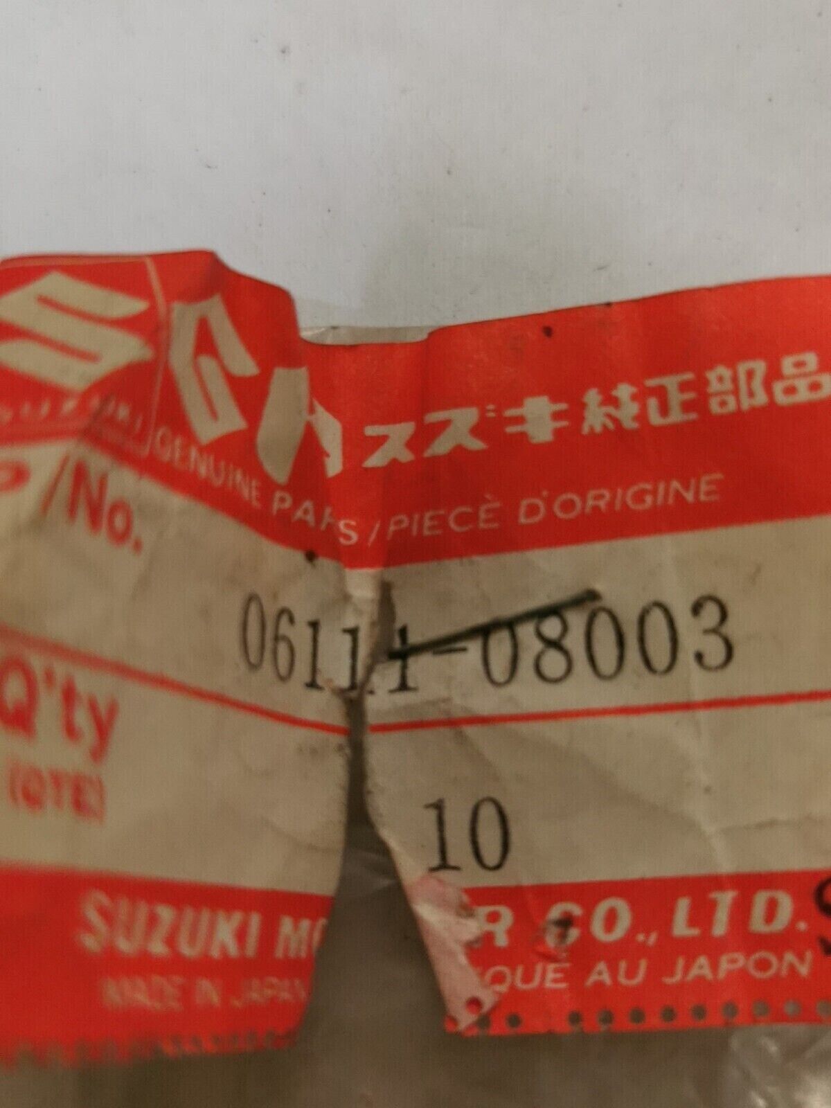 NOS SUZUKI RM250 RM400  BALL 06111-08003 S29