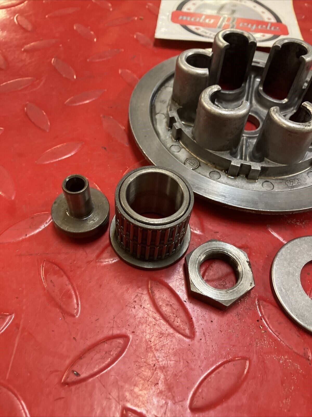 Honda CR250R 2003 clutch pressure plate bearing washer collar nut
