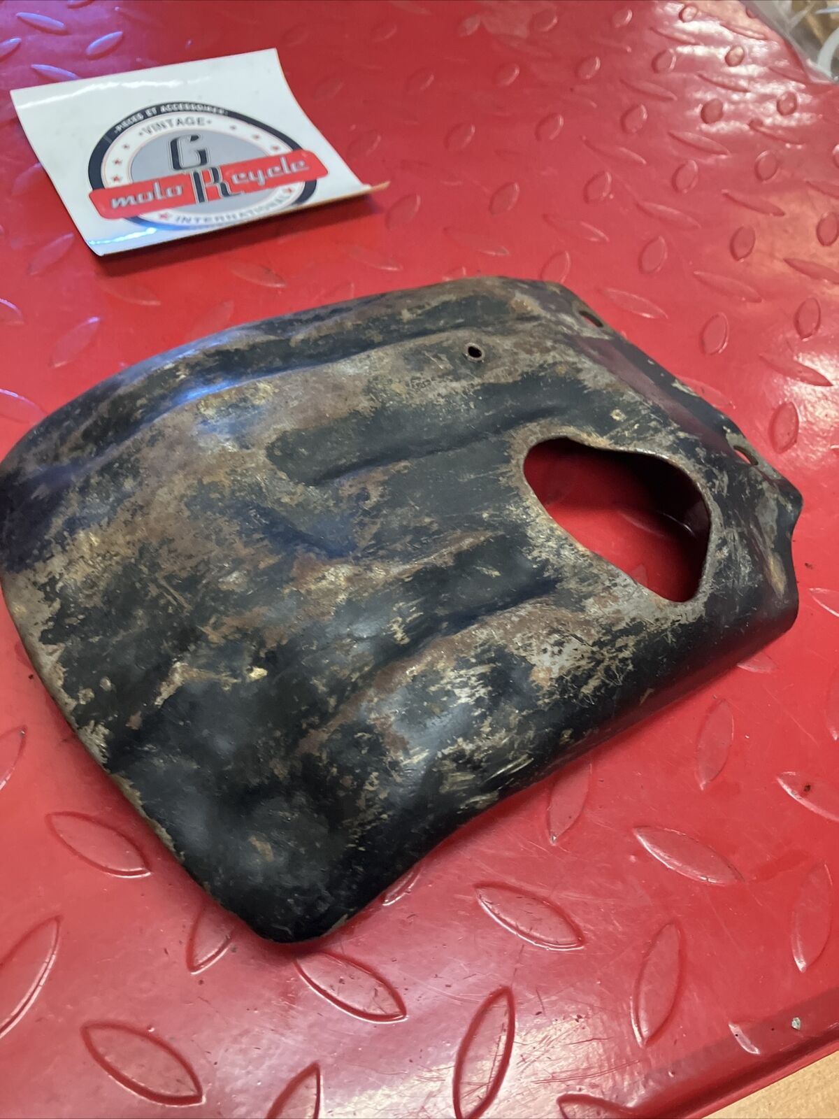 Honda XR75 1973 Skidplate crankcase protector 1974 1975 1976