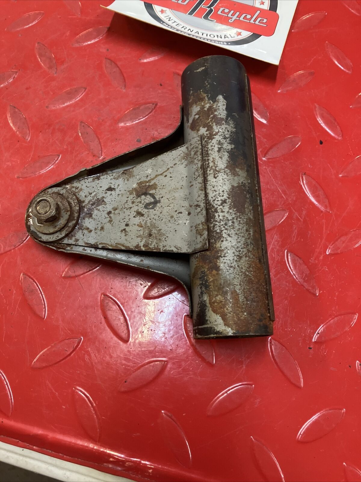 Yamaha RD400 1977 Left fork upper cover headlight bracket 1976 1978 2