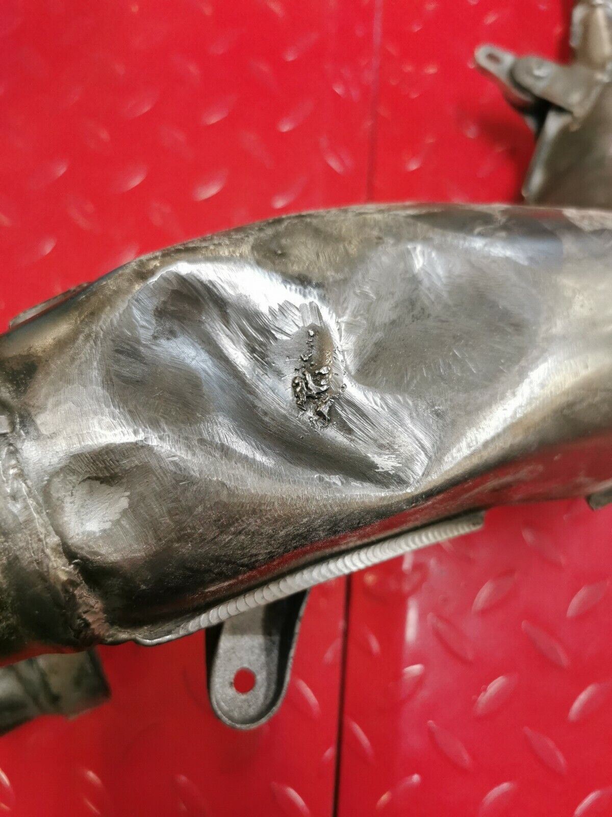 Honda CR125R 1987 1988 exhaust pipe head expansion chamber
