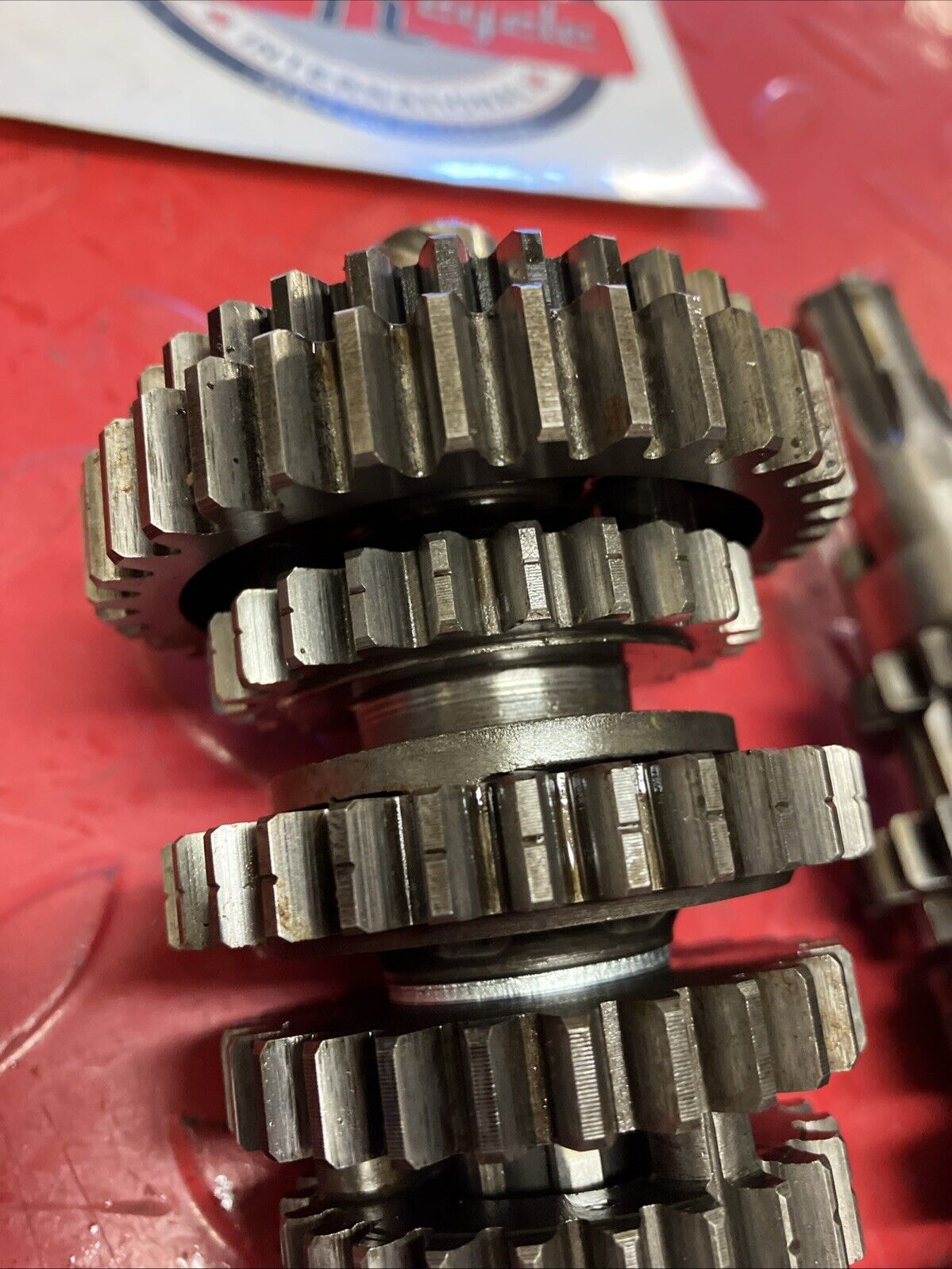 Kawasaki G5 1972 transmission mainshaft countershaft input drive gear 2