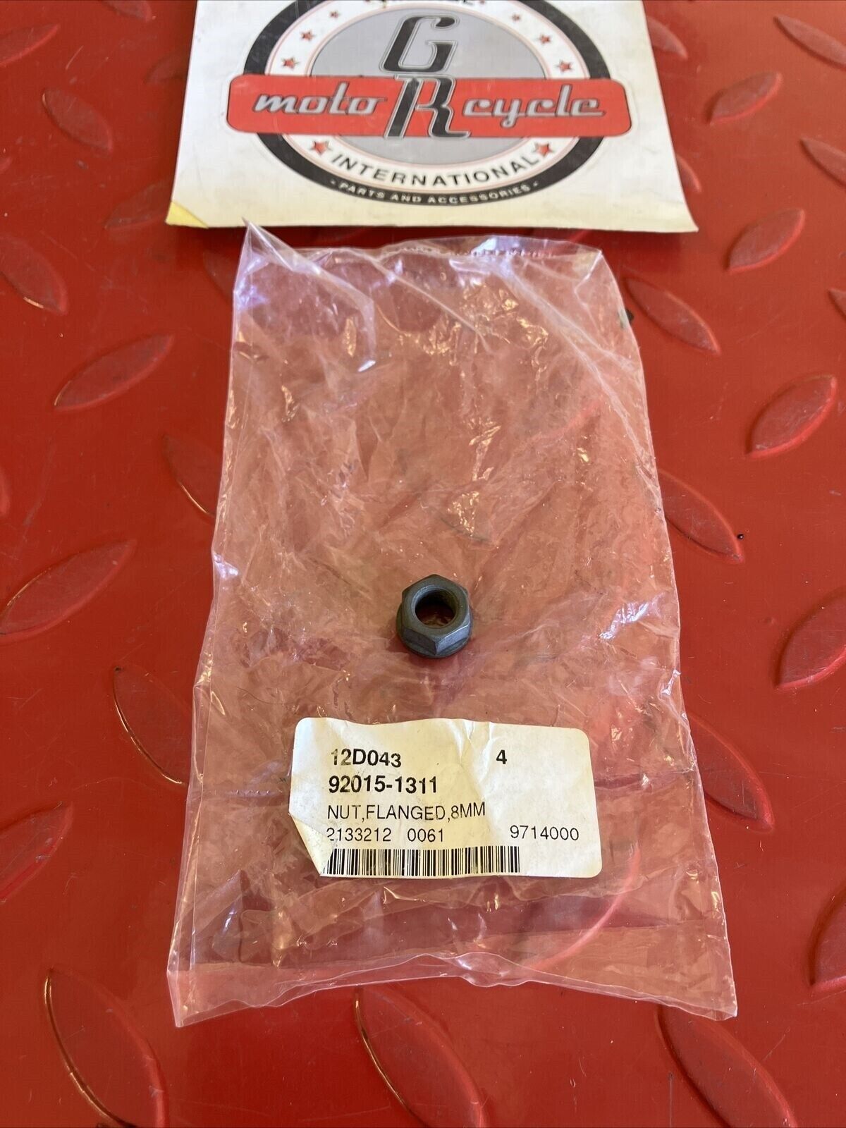 NOS Kawasaki FLANGE NUT 8MM K15