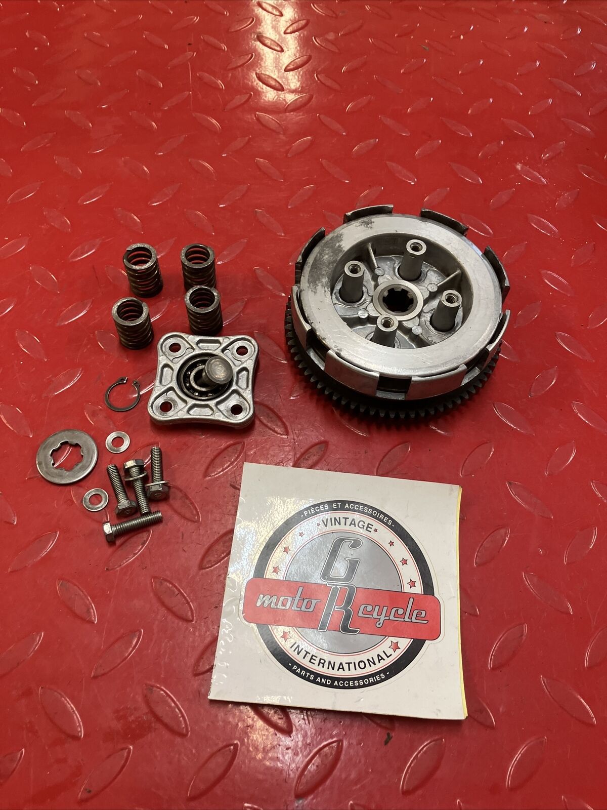 Honda XR80R 1986 clutch basket hub pressure plate 22100-149-000 22121-115-010