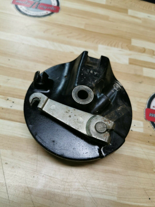 Suzuki DR100 1985 front brake panel drum hub lever arm cam