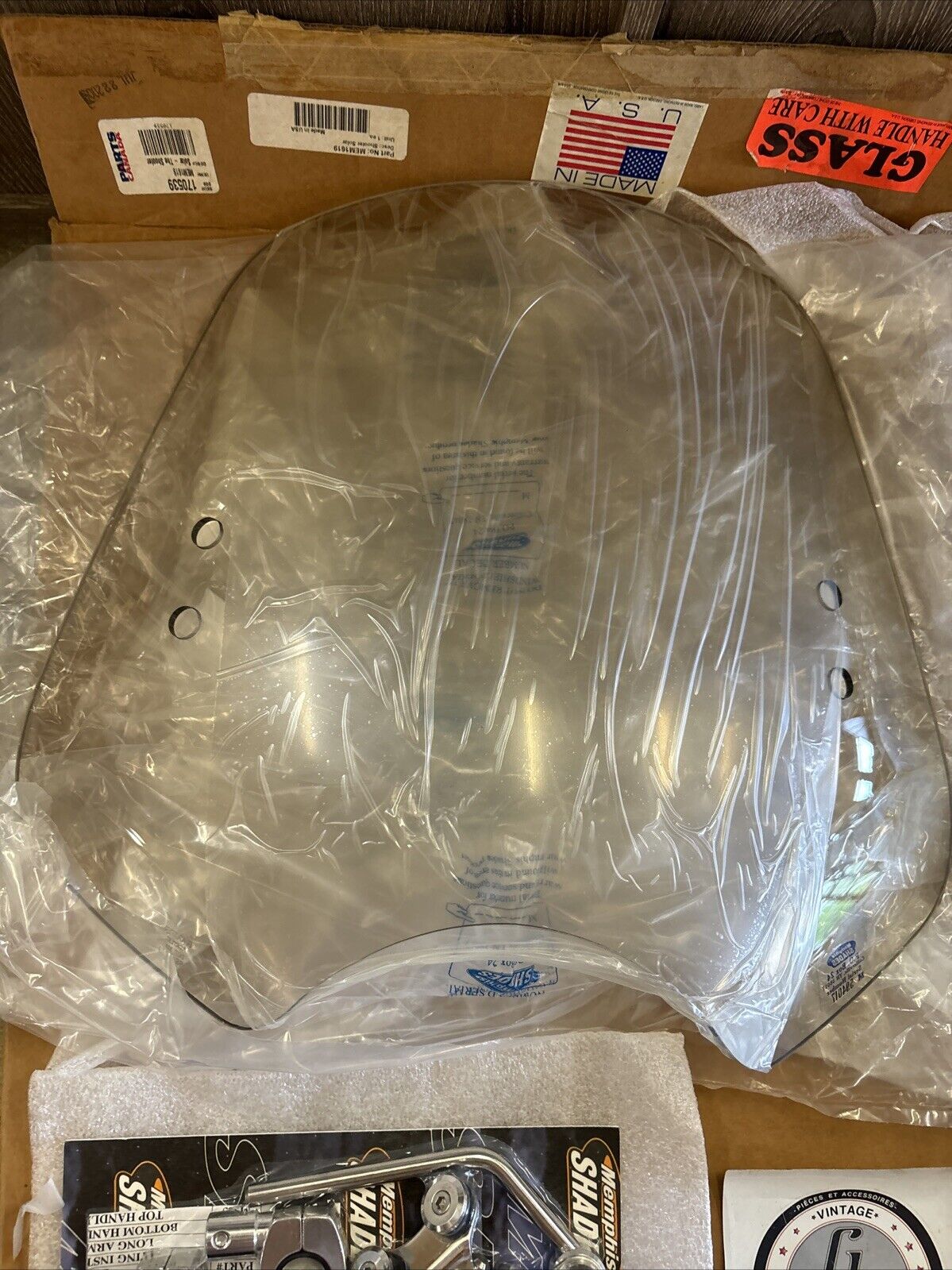 NOS MEMPHIS SHADES THE SHOOTER SOLAR WINDSHIELD 19"W X 14"H MEM1619