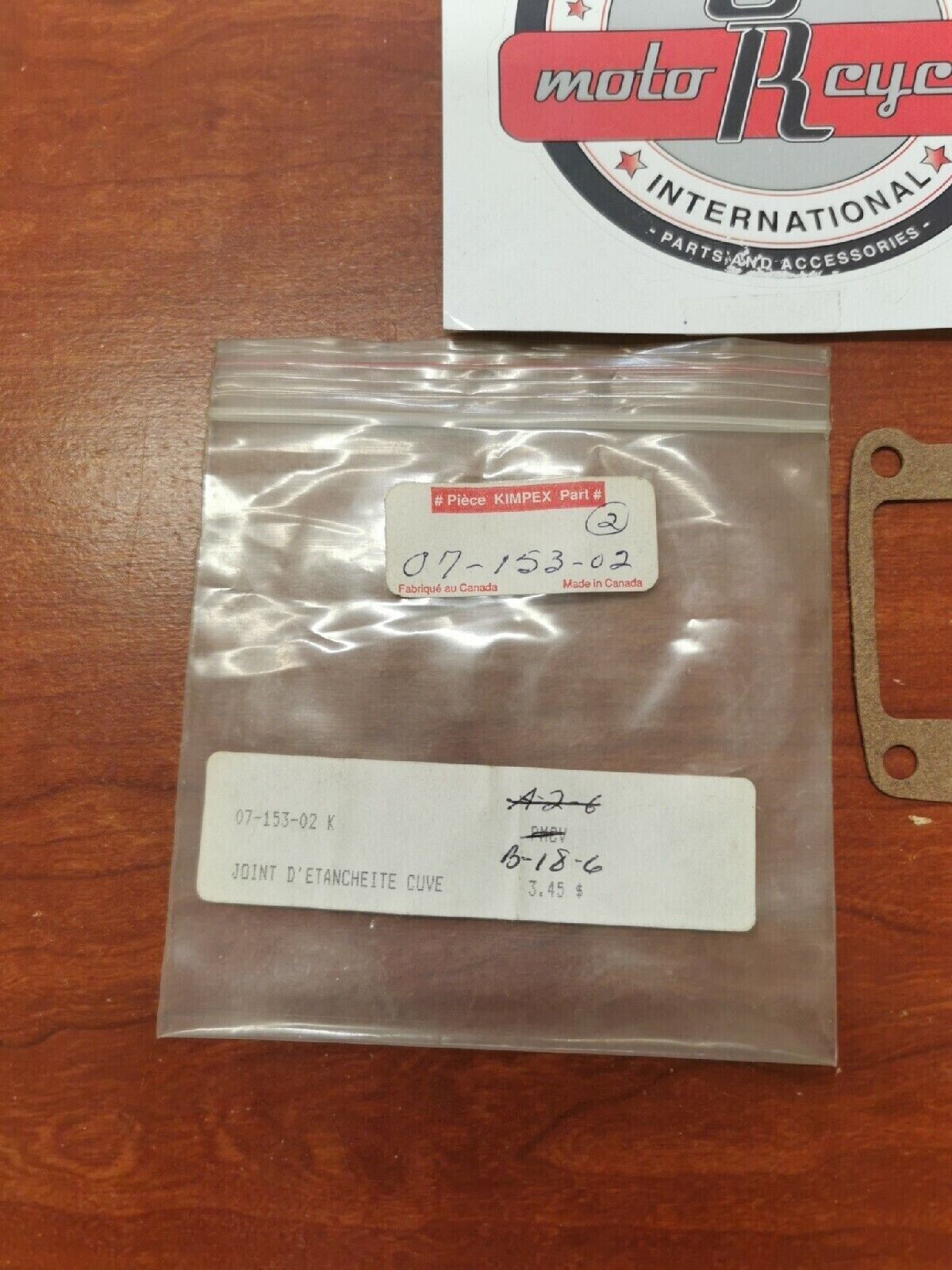 NOS KIMPEX Snowmobile Mikuni CARBURETOR FLOAT BOWL GASKET 07-153-02 Y76