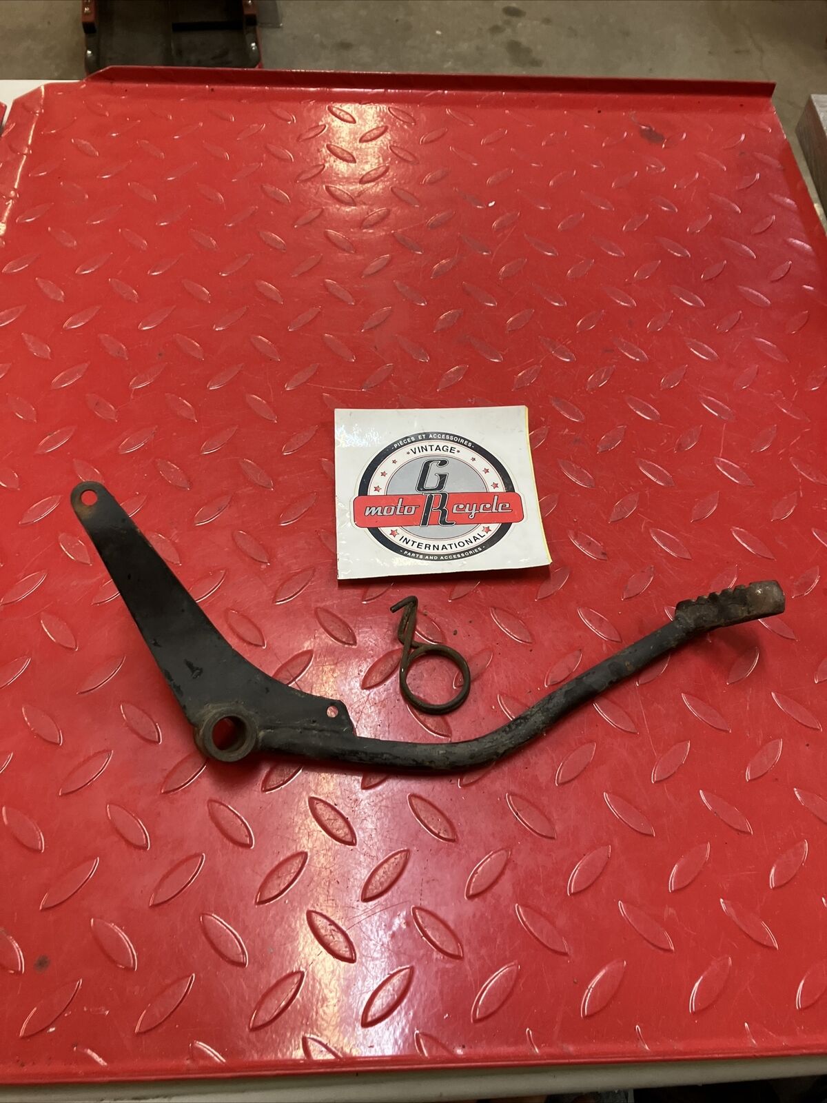 Kawasaki G5 1972 rear brake pedel lever arm and spring 43001-042-10