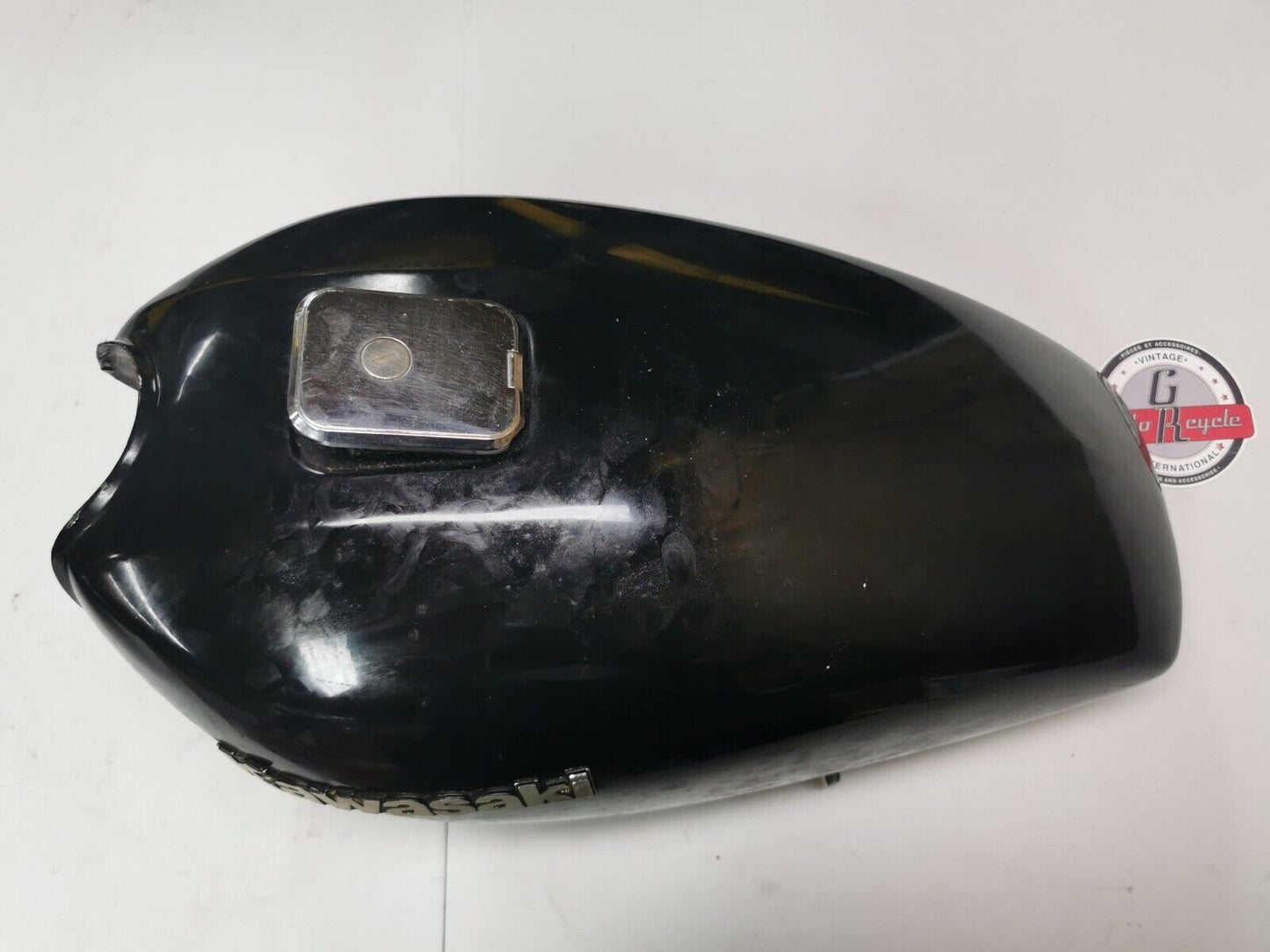 Kawasaki KZ440 fuel tank gas petrol reservoir cap petcock emblem badge 2 G