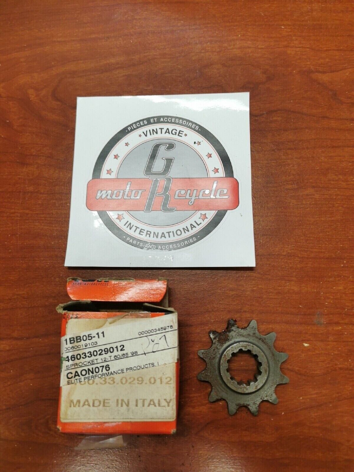 NOS KTM 1998 60SX 65SX SPROCKET 12-T 46033029012 KT3