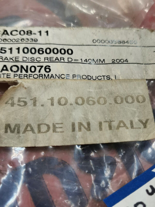NOS KTM Brake Disc Rear 45110060000 KT2
