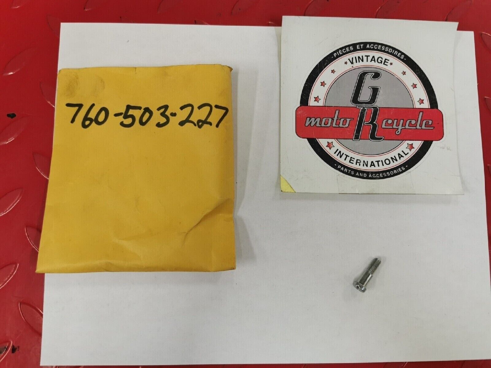 NOS PUCH BOMBARDIER MAXI  HANDLE LEVER SCREW 760-503-227  P3