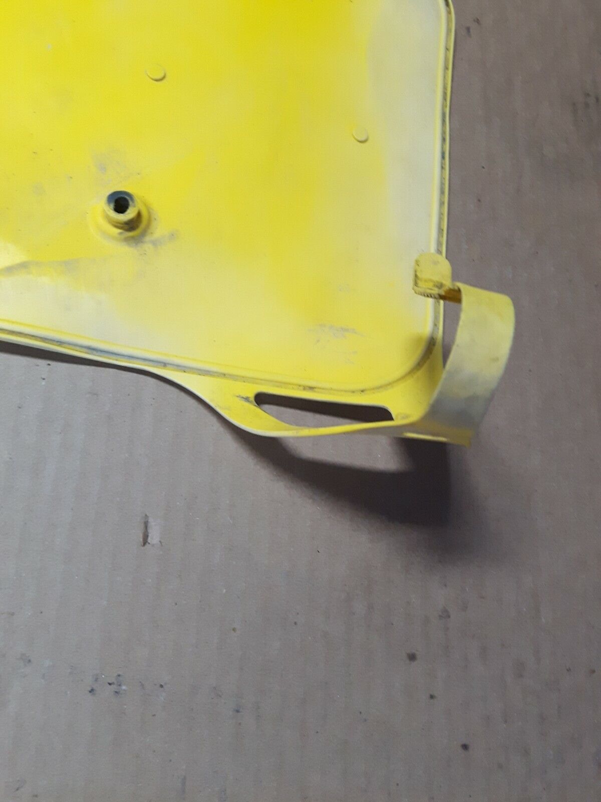 Suzuki RM250 1990 front number plate cover panel 1989 yellow