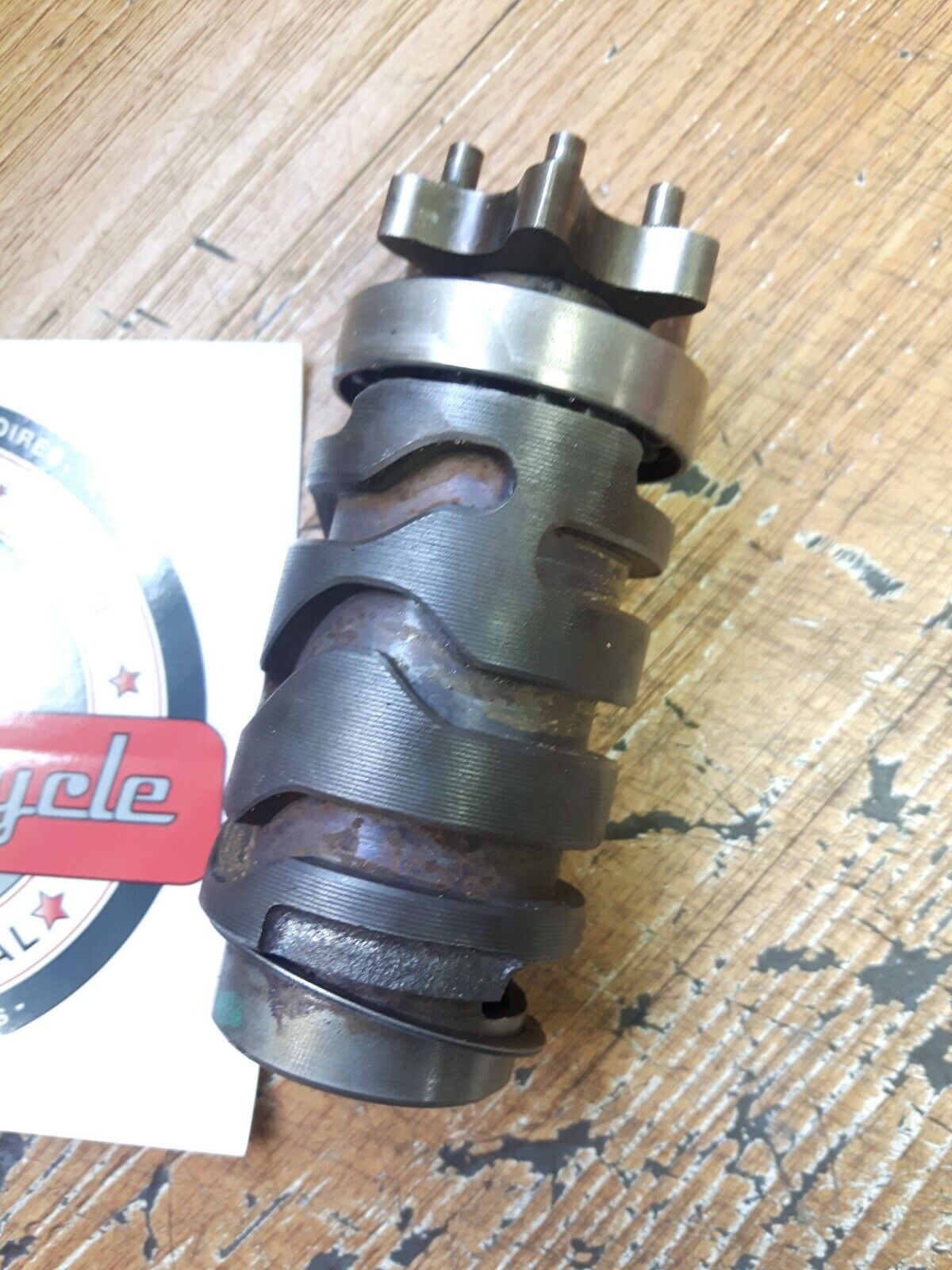Yamaha YZ125 1986 transmission shift cam gearshift gear drum 1987 1988 1989 1990