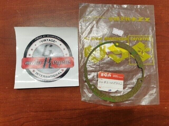 NOS Suzuki AC50 AS50 F50 CARBURETOR INSPECTION CAP COVER GASKET 11492-05002 S32