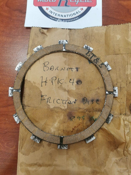 NOS BARNETT HPK-40 FRICTION DISC PLATE H36