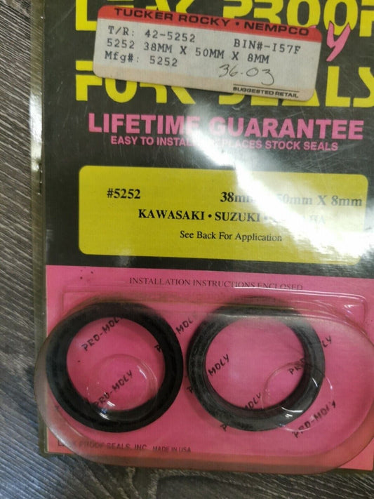 NOS PRO-MOLY YZ125 YZ250 FZR600R XV750 MISSING 1 WASHER Fork Seal 5252 J18