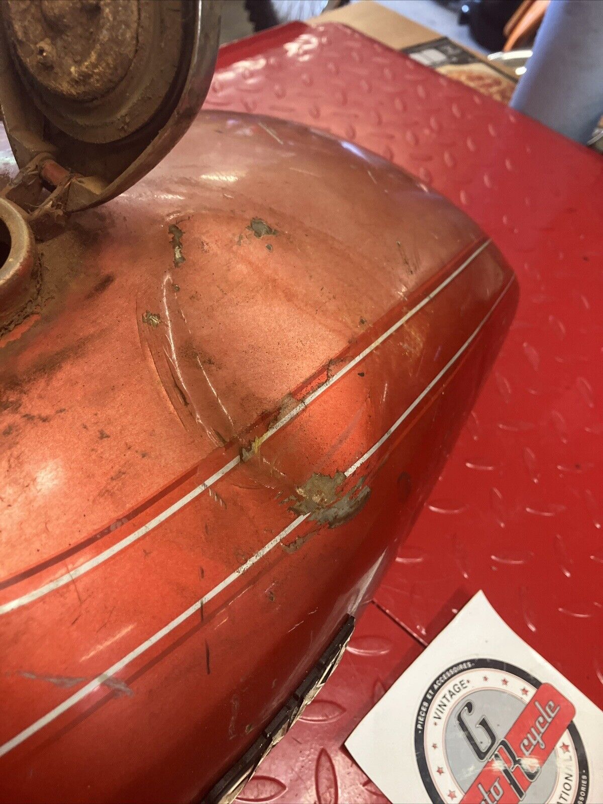 Kawasaki KZ400 1976 1977 Fuel tank gas petrol reservoir