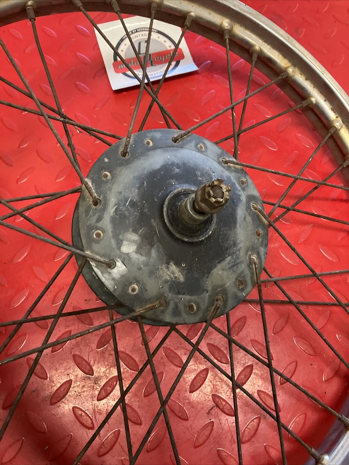 Honda XR100 1981 front wheel and brake panel