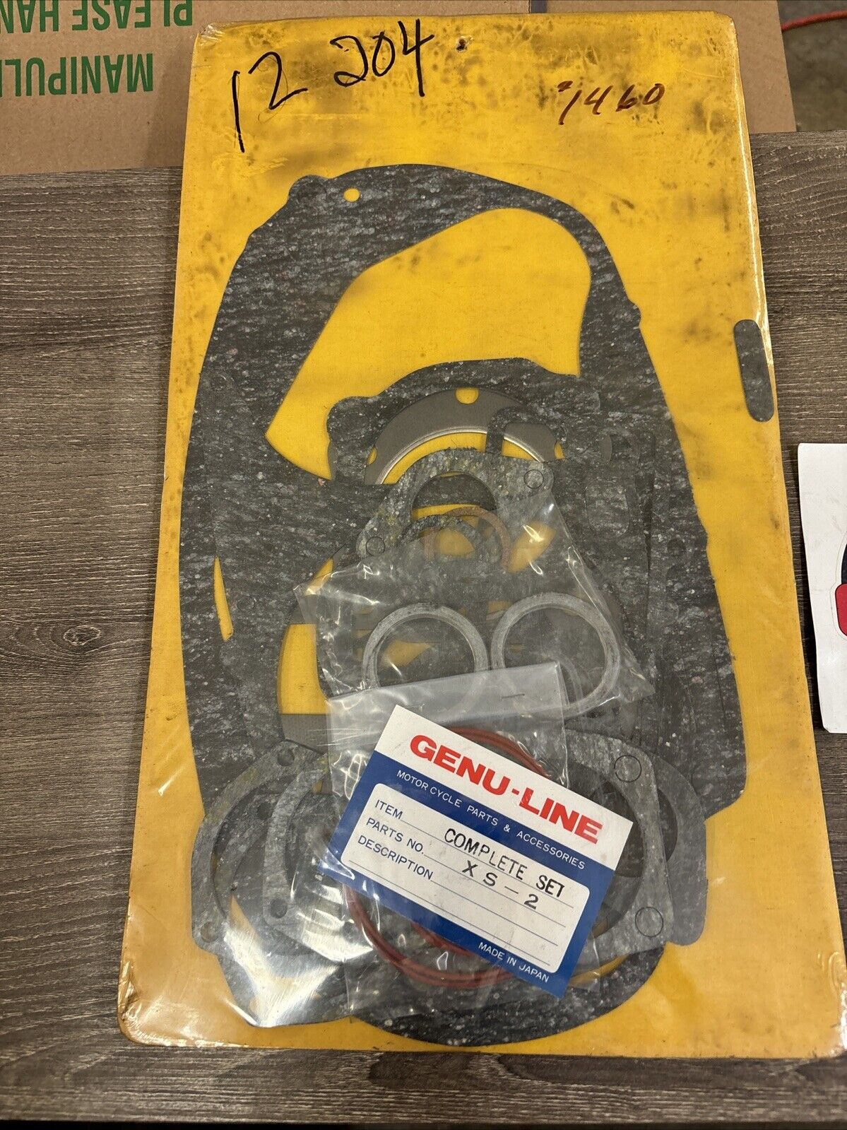 NOS GENU-LINE XS2 GASKET KIT COMPLETE 12-204 J63