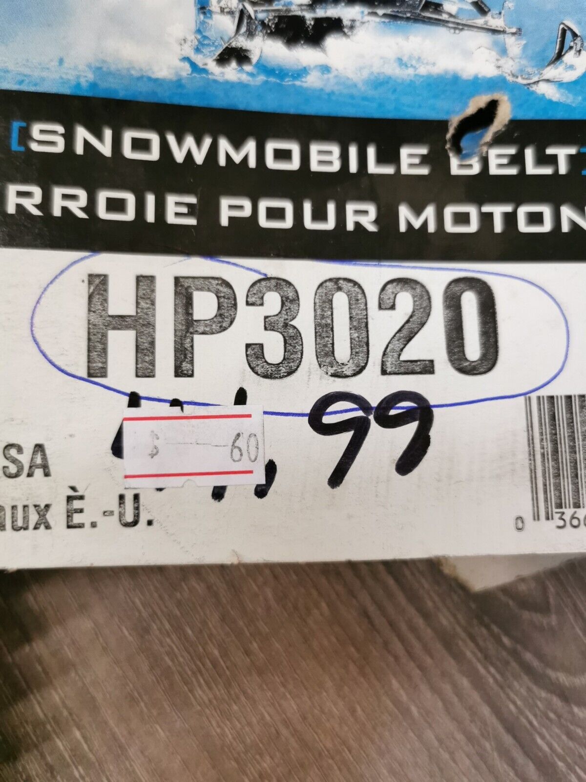 NOS DAYCO POLARIS  HP Snowmobile Drive Belt HP3020 J35