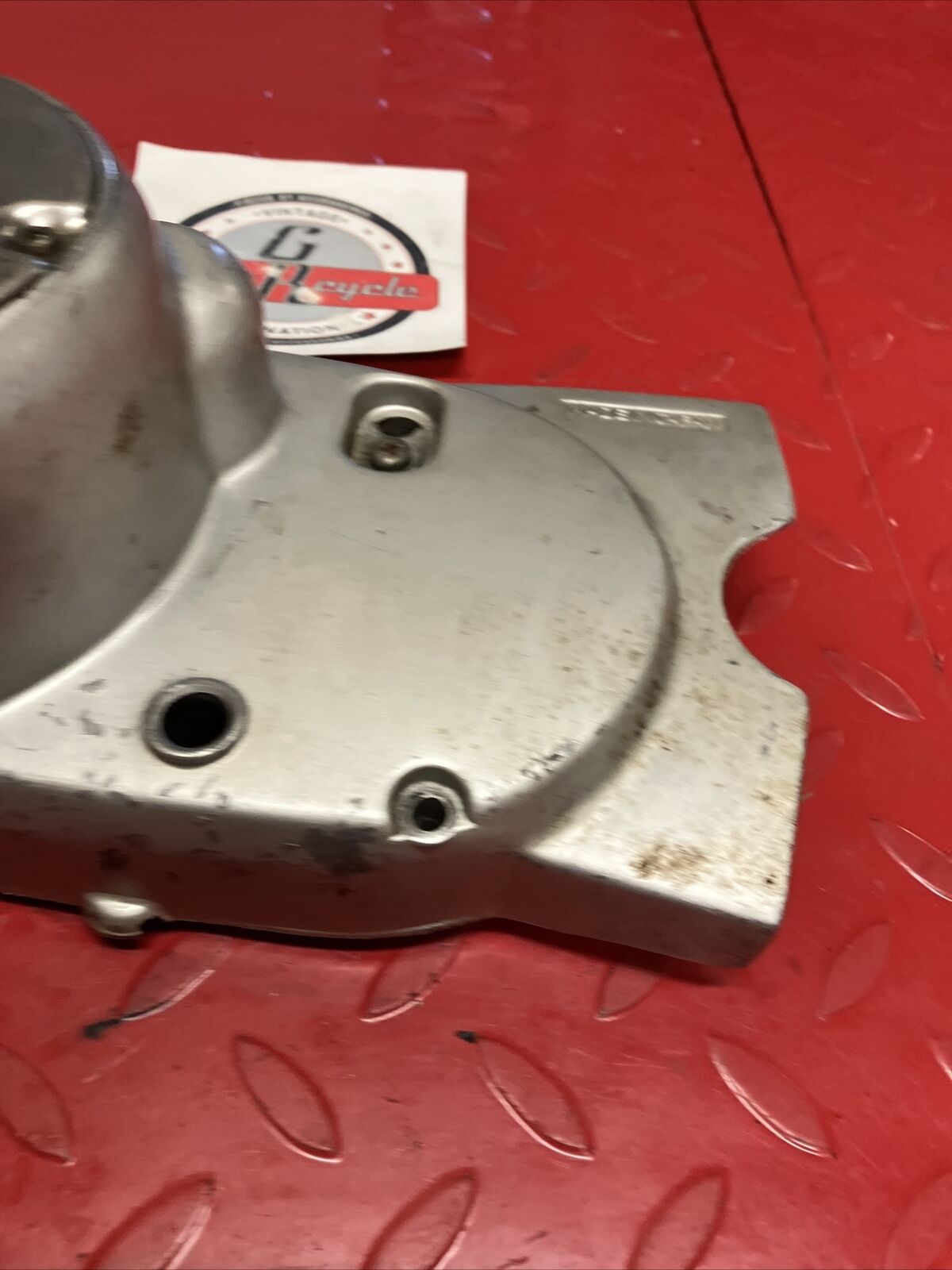 Yamaha U7E 1972 V70 Left crankcase stator cover