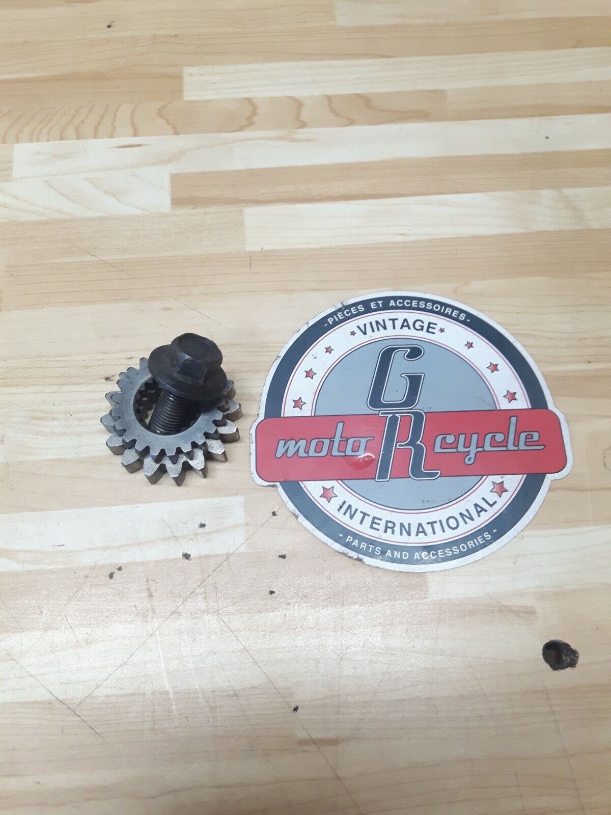 Honda CR125R 1981 primary drive oil pump gear bolt washer 13615-KA3-000 2