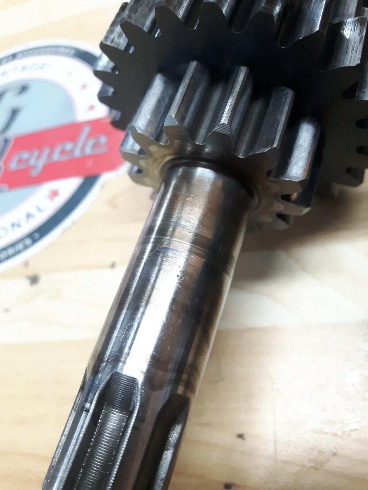 Kawasaki KX125 1986 transmission mainshaft countershaft input output shaft