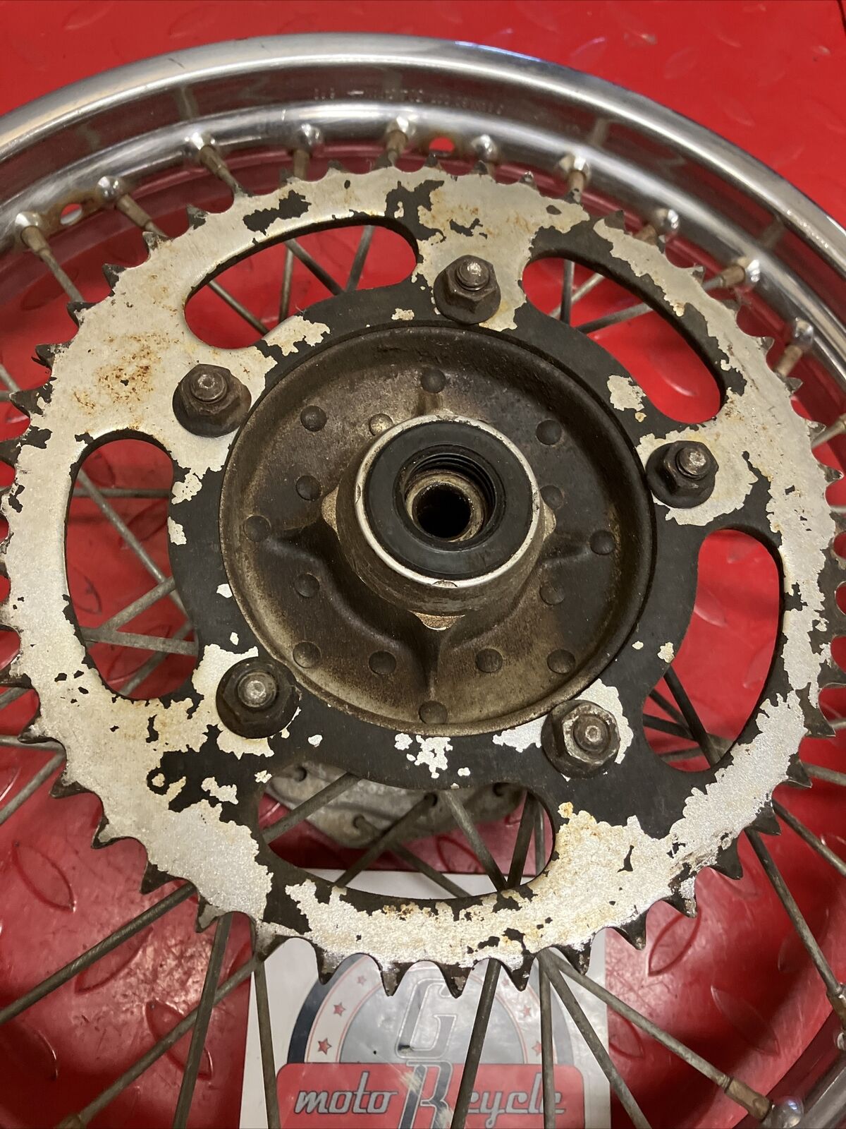 Kawasaki KDX80 1987 rear wheel rim hub 1984 - 1988