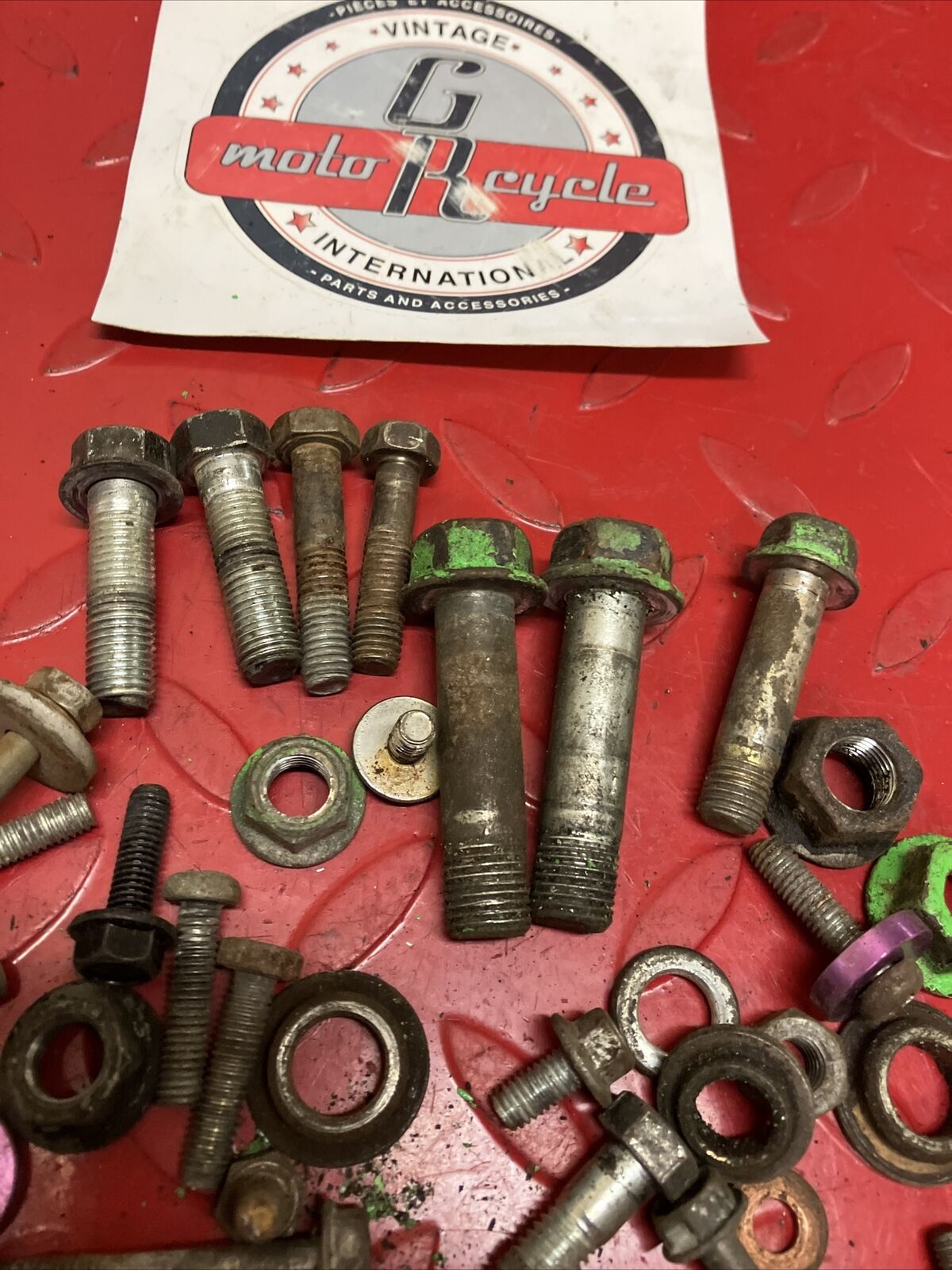 Kawasaki KDX80 1987 Frame plastic hardware bolt nut lot