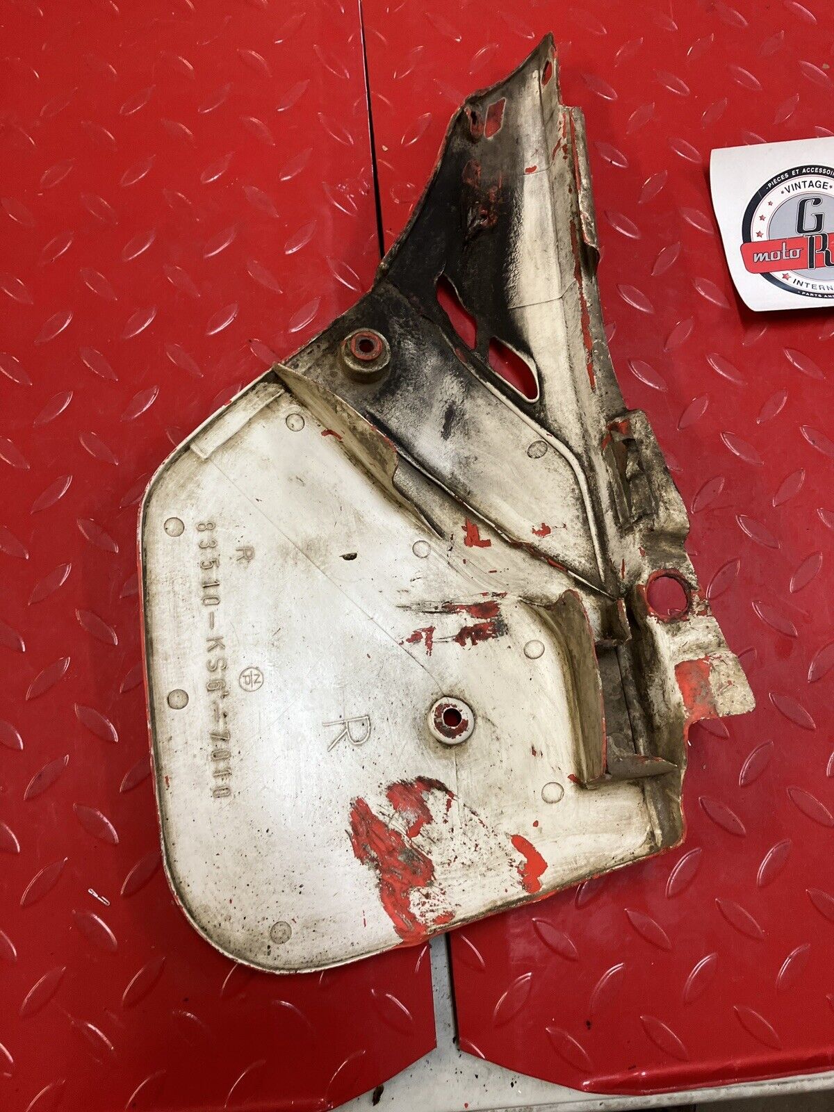 Honda CR125R 1988 left right side cover panel CR500R 83520-KS6-700ZE