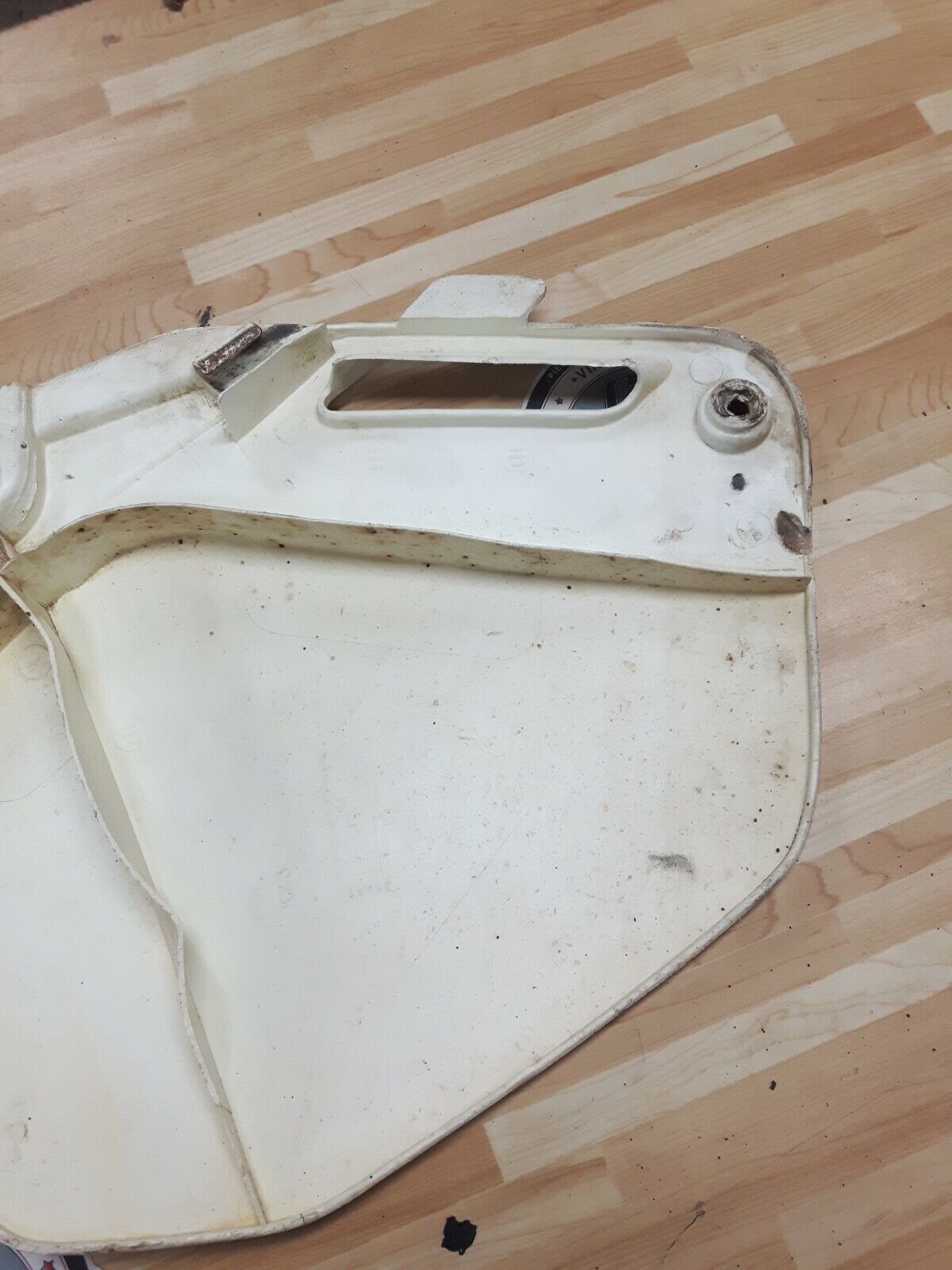Honda CR250R 1990 left side cover panel number plate