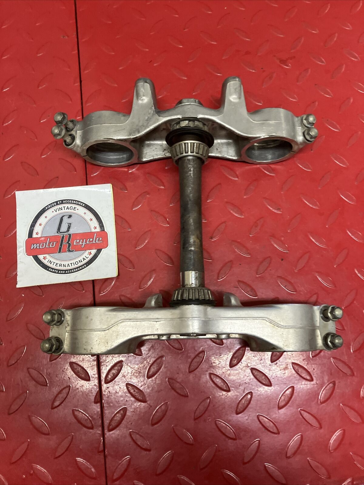 Honda CR250R 1990 Steering stem triple clamp tree top bridge 1991 CR125R 1990