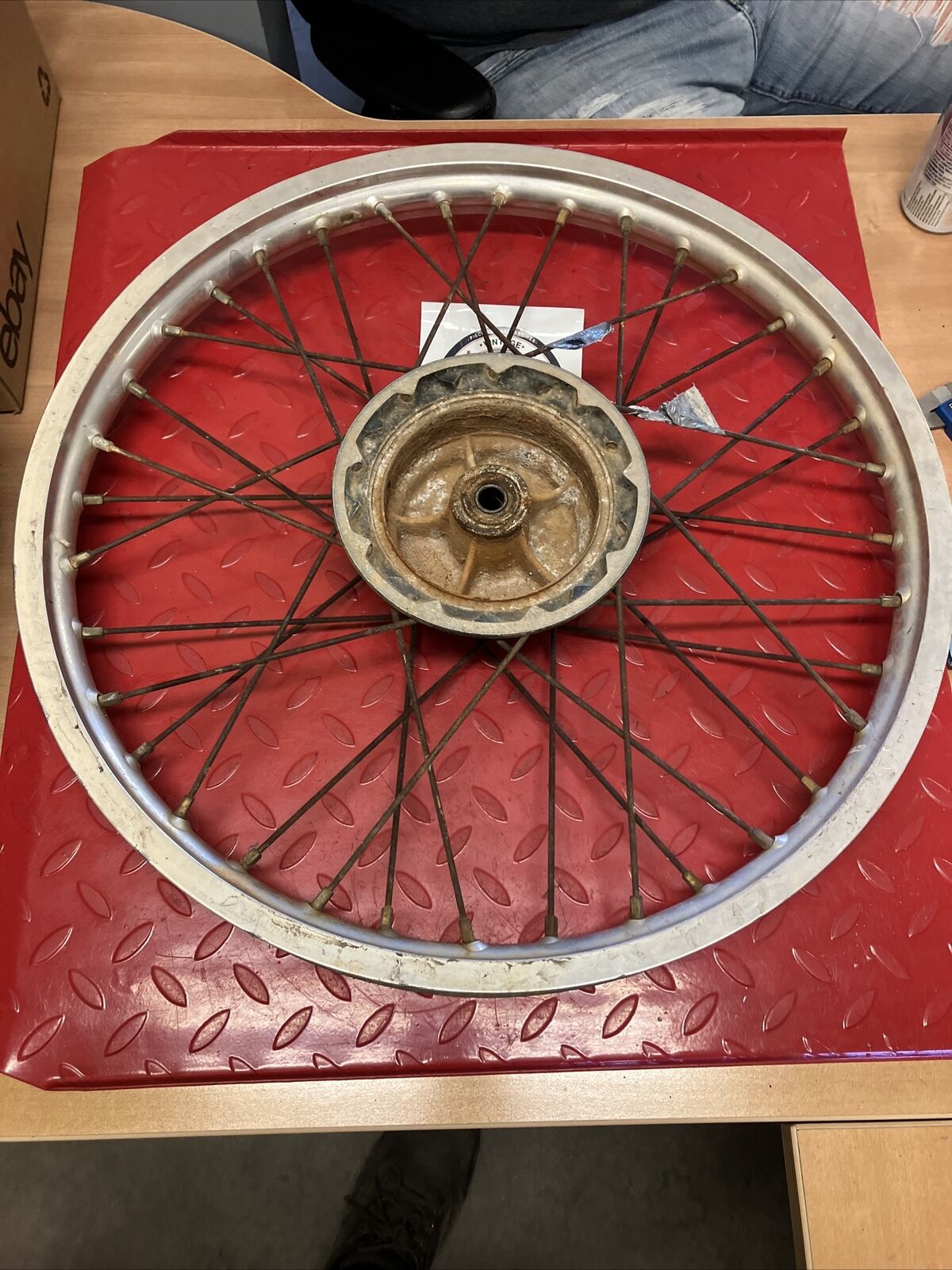 Suzuki RM125 1982 front wheel rim hub spoke 1981 2