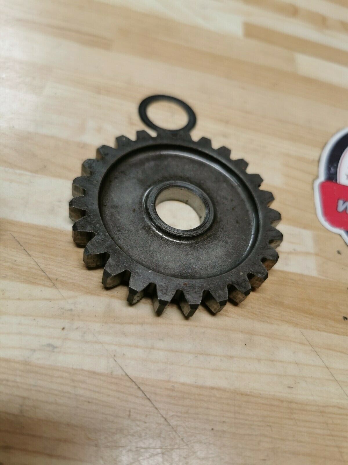 Yamaha YZ125 1986 kickstarter kick starter spindle shaft idle gear spring