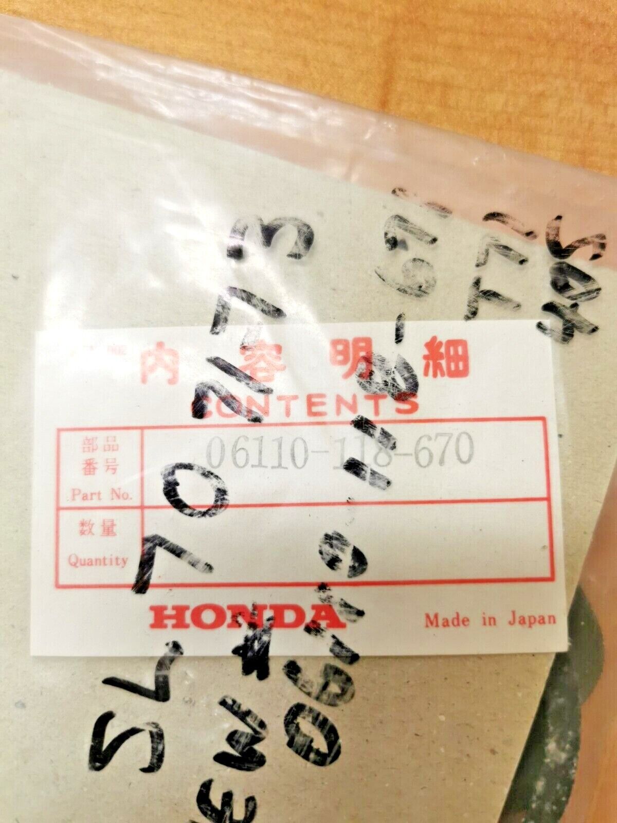 NOS HONDA SL70 Top End Gasket A Kit 06110-118-671 H22