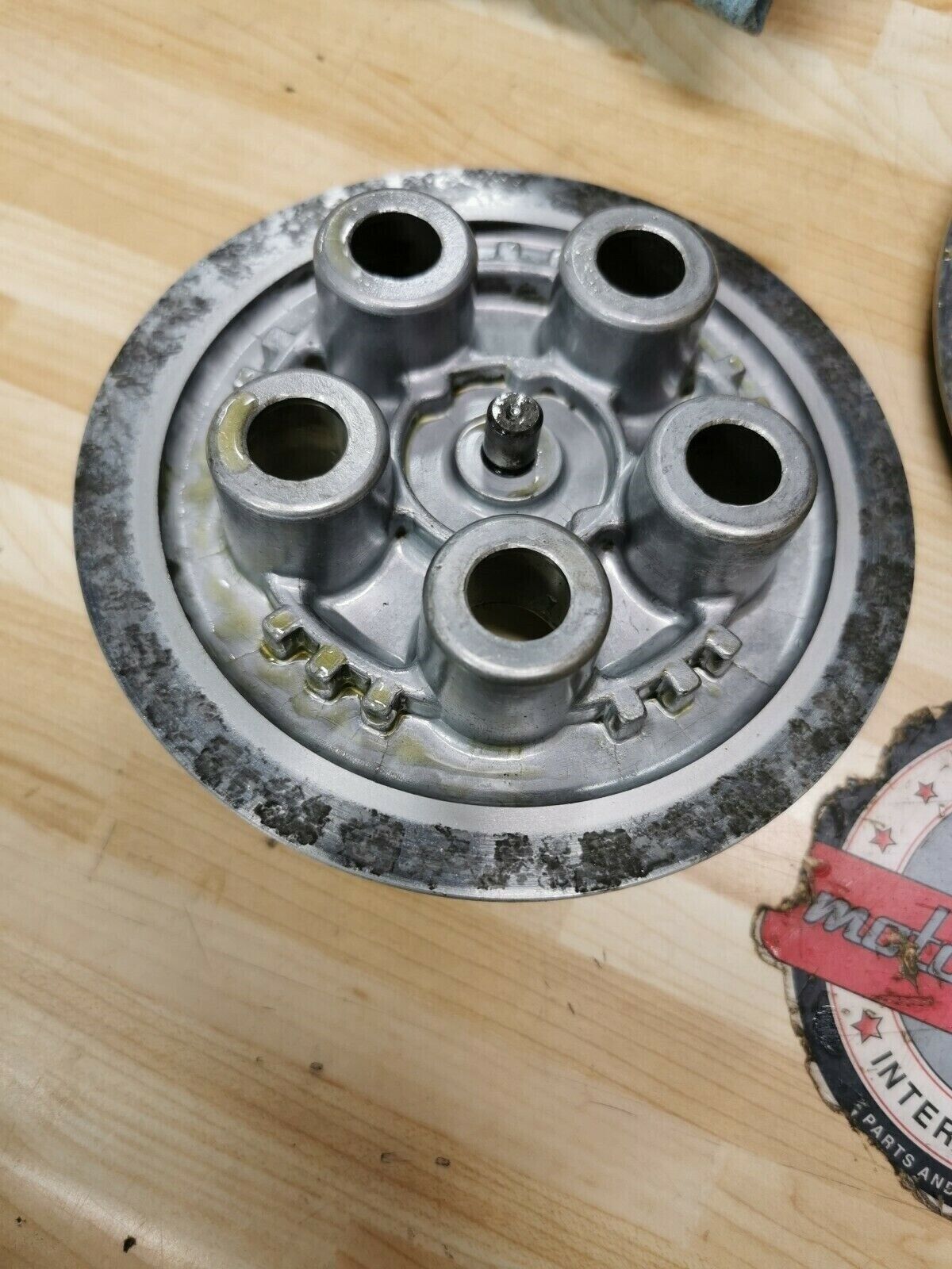 Kawasaki KX250 1981 complete clutch basket hub housing pressure KDX250 1980 1982