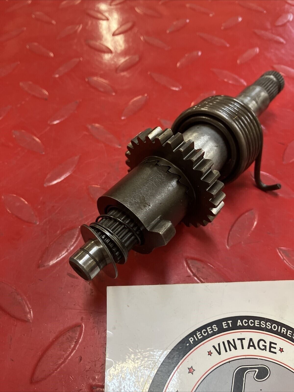 Honda XR80R 1986 kickstarter kick starter spindle shaft idle gear spring