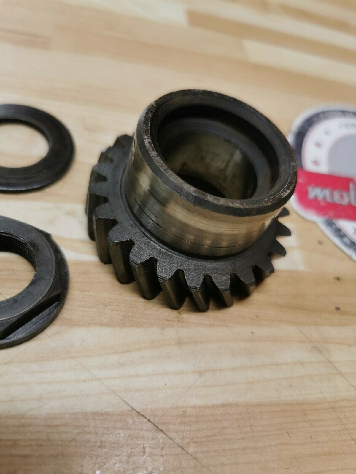 Yamaha DT250 1976 crankshaft primary drive gear nut DT400 MX400 1975