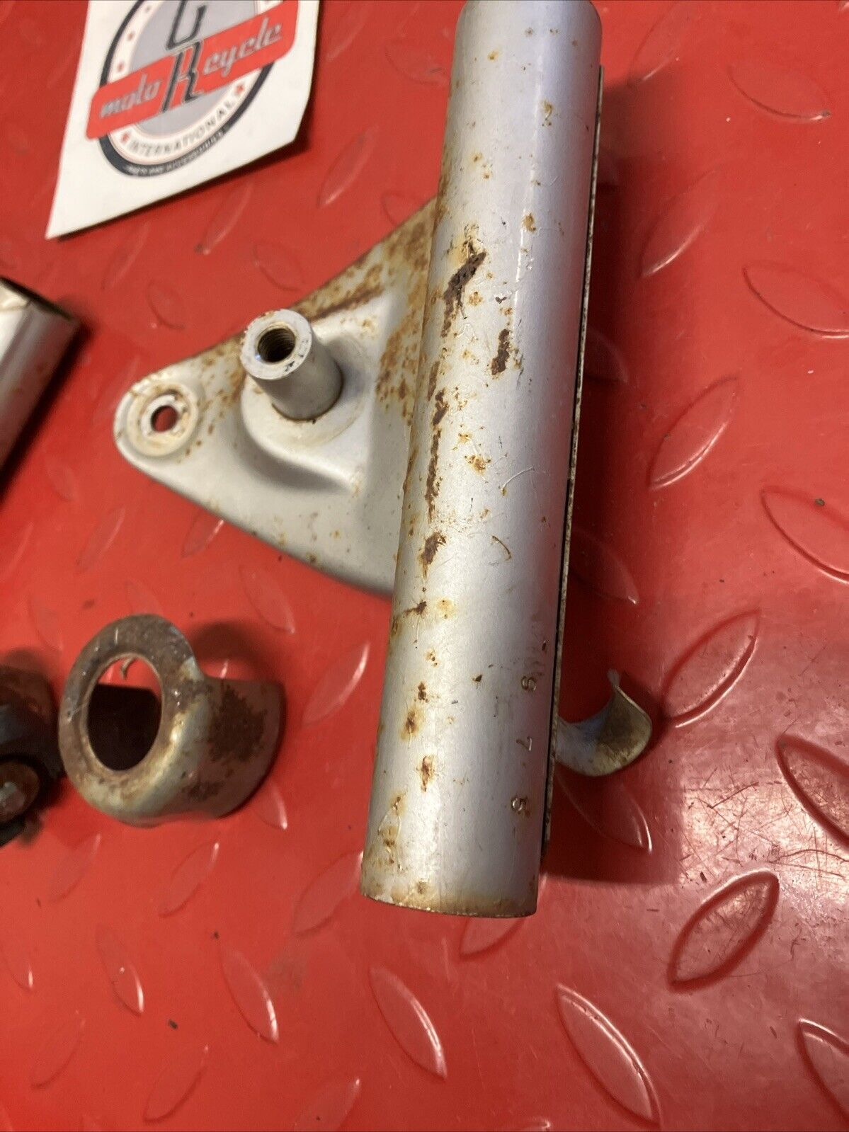 Suzuki RV90 1975 Front fork cover headlight bracket left right