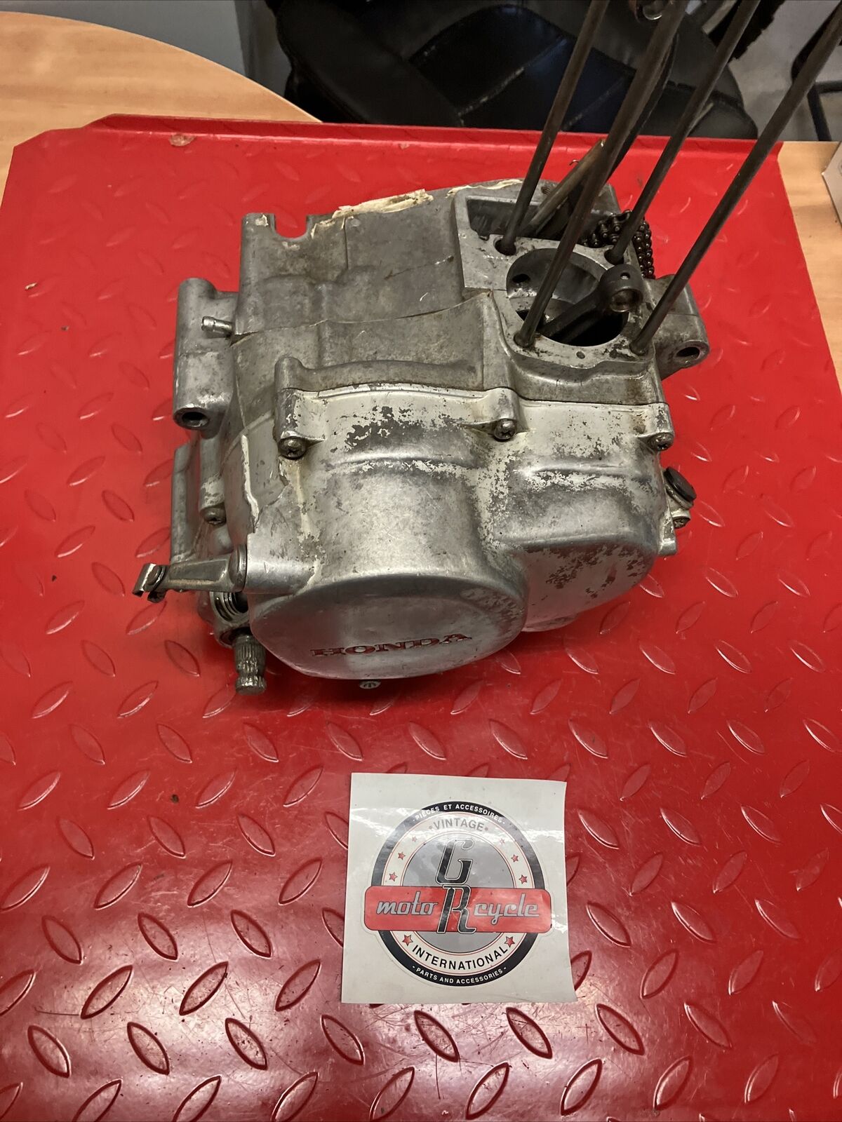 Honda XR80 1979 engine motor bottom end crankcase crankshaft transmission