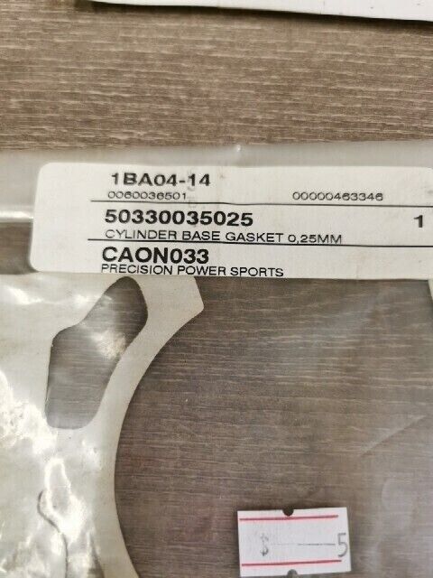 NOS KTM KTM125 KTM125EXC Sting Gasket Cylinder Base 0,25MM 50330035025 A5