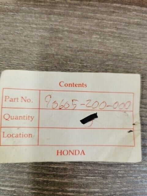 NOS HONDA SET RING 20MM 90605-200-000 H83