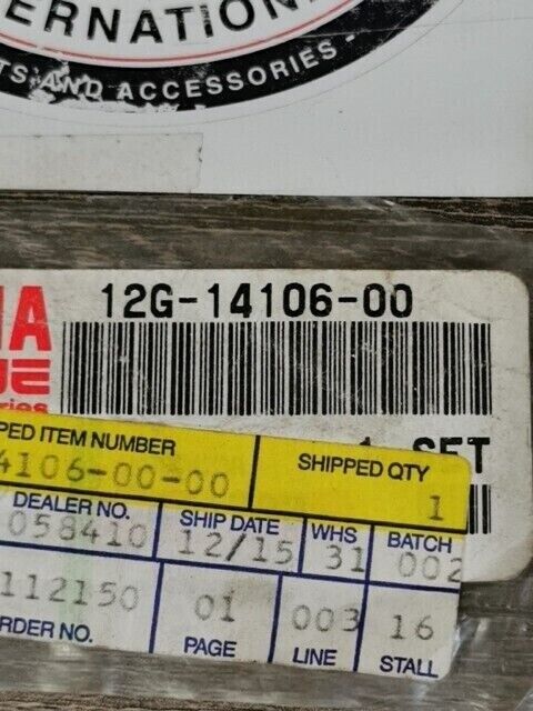 NOS YAMAHA YFM80N PZ480STC PZ480E CABLE ADJUSTING SCREW SET 12G-14106-00-00 Y108